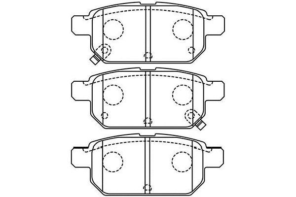 KAVO PARTS Комплект тормозных колодок, дисковый тормоз BP-8532
